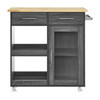Culinary Kitchen Cart With Towel Bar / EEI-6275