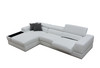 Divani Casa Pella Mini - Modern White Leather Left Facing Sectional Sofa / VGCA5106A-WHT-LAF-SECT