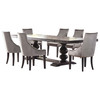 Phelps 7-piece Rectangular Dining Table Set Distressed Noir / CS-121231-S7G