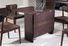 Modrest Union Modern Brown Oak Folding Dining Table / VGWCE551T-OAK
