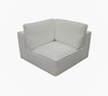 Divani Casa Lulu - Modern White Fabric Modular Sectional Sofa w/ Left Facing Chaise / VGSX-F22053-LAF-WHT