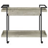 Ventura 1-drawer Engineered Wood Bar Cart Grey Driftwood / CS-181005
