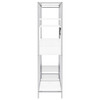 Figueroa 5-shelf LED Wine Storage Bar Cabinet White High Gloss / CS-182034