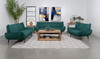 Acton Upholstered Flared Arm Sofa Teal Blue / CS-511161