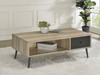 Welsh 1-drawer Engineered Wood Coffee Table Distressed Pine / CS-701038