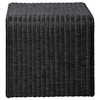 Cahya Woven Rattan Square End Table Black / CS-708517