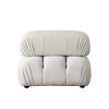 Paloma Armless Chair in Light Cream Velvet / PALOMAACCM