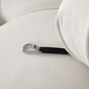 Paloma Armless Chair in Light Cream Velvet / PALOMAACCM