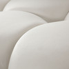 Paloma Armless Chair in Light Cream Velvet / PALOMAACCM