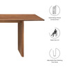 Amistad 86" Wood Dining Table / EEI-6340