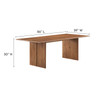 Amistad 86" Wood Dining Table / EEI-6340