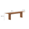 Amistad 72" Wood Bench / EEI-6345