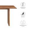 Amistad 60" Wood Dining Table / EEI-6338