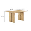 Amistad 60" Wood Dining Table / EEI-6338