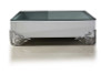 LS538 Emma Modern White Coffee Table w/ Glass Top / VGDVEMMACOFFEE