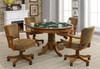 Mitchell 5-piece Game Table Set Amber and Brown / CS-100951-S5