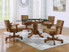 Mitchell 5-piece Game Table Set Amber and Brown / CS-100951-S5