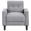 Bowen 3-piece Upholstered Track Arms Tufted Sofa Set Grey / CS-506781-S3