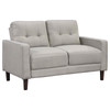 Bowen 2-piece Upholstered Track Arms Tufted Sofa Set Beige / CS-506785-S2