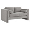 Visible Boucle Fabric Loveseat / EEI-6376