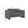 Visible Fabric Loveseat / EEI-6375