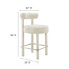 Toulouse Boucle Fabric Counter Stool / EEI-6383