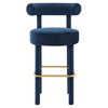 Toulouse Performance Velvet Bar Stool / EEI-6386