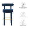 Toulouse Performance Velvet Bar Stool / EEI-6386