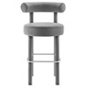 Toulouse Performance Velvet Bar Stool / EEI-6386