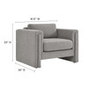 Visible Boucle Fabric Armchair / EEI-6374