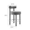 Toulouse Performance Velvet Counter Stool / EEI-6384