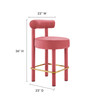 Toulouse Performance Velvet Counter Stool / EEI-6384