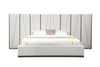 Modrest Nixa - Modern Beige Velvet + Brushed Bronze Bed-eastern / VGVC-BD1909-BED-BGE-eastern
