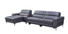 Divani Casa Laramie - Modern Charcoal Grey Vegan Leather Left Facing Sectional With Power Recliners / VGMB-R180-P1-GRY