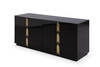 Modrest Token - Modern Black + Gold Wide Dresser / VGVC-J815-D-L-BLK