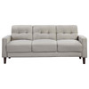 Bowen 3-piece Upholstered Track Arms Tufted Sofa Set Beige / CS-506785-S3