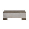 Modrest Delaware Modern Concrete & Acacia Square Coffee Table / VGLBRIVI-CF85-01