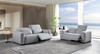 Divani Casa Bode - Modern Grey Fabric Sofa with 2 Recliners / VGMB-R211-P1-SOFA-M31
