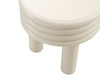Modrest Townley - Contemporary White Round End Table / VGOD-LZ-252E-WHT