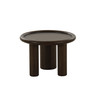 Modrest Strauss - Contemporary Brown Ash Round End Table / VGOD-LZ-326C-B-BRN
