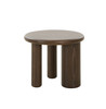 Modrest Strauss - Contemporary Brown Ash Round Tall End Table / VGOD-LZ-326E-BRN