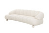 Divani Casa Duran - Contemporary White Fabric 4-Seater Sofa / VGOD-ZW-23002A-SOFA-WHT