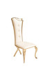 Modrest Bonnie - Modern Beige Velvet & Champagne Gold Dining Chair (Set of 2) / VGZA-Y906-BGE-GLD