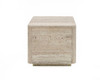 Nova Domus Roma - Modern Faux Travertine Square End Table / VGAN-ROMA-ET