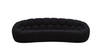 Divani Casa Yolonda - Modern Curved Black Fabric Sofa Set / VGEV-2126C-SET-BLK