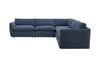 Divani Casa Kinsey - Modern Blue Fabric Modular Sectional Sofa / VGKK-KF.8035-SECT-NAVY