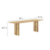 Amistad 72" Wood Dining Table and Bench Set / EEI-6559