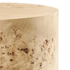 Cosmos 16" Round Burl Wood Side Table / EEI-6271