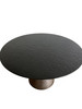 Modrest Calexico - Contemporary Black Wave Glass Round Dining Table / VGGMDT-1717