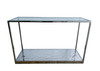 Modrest Braxton - Contemporary Clear Wave Glass Console Table / VGGMST-1676-CON
